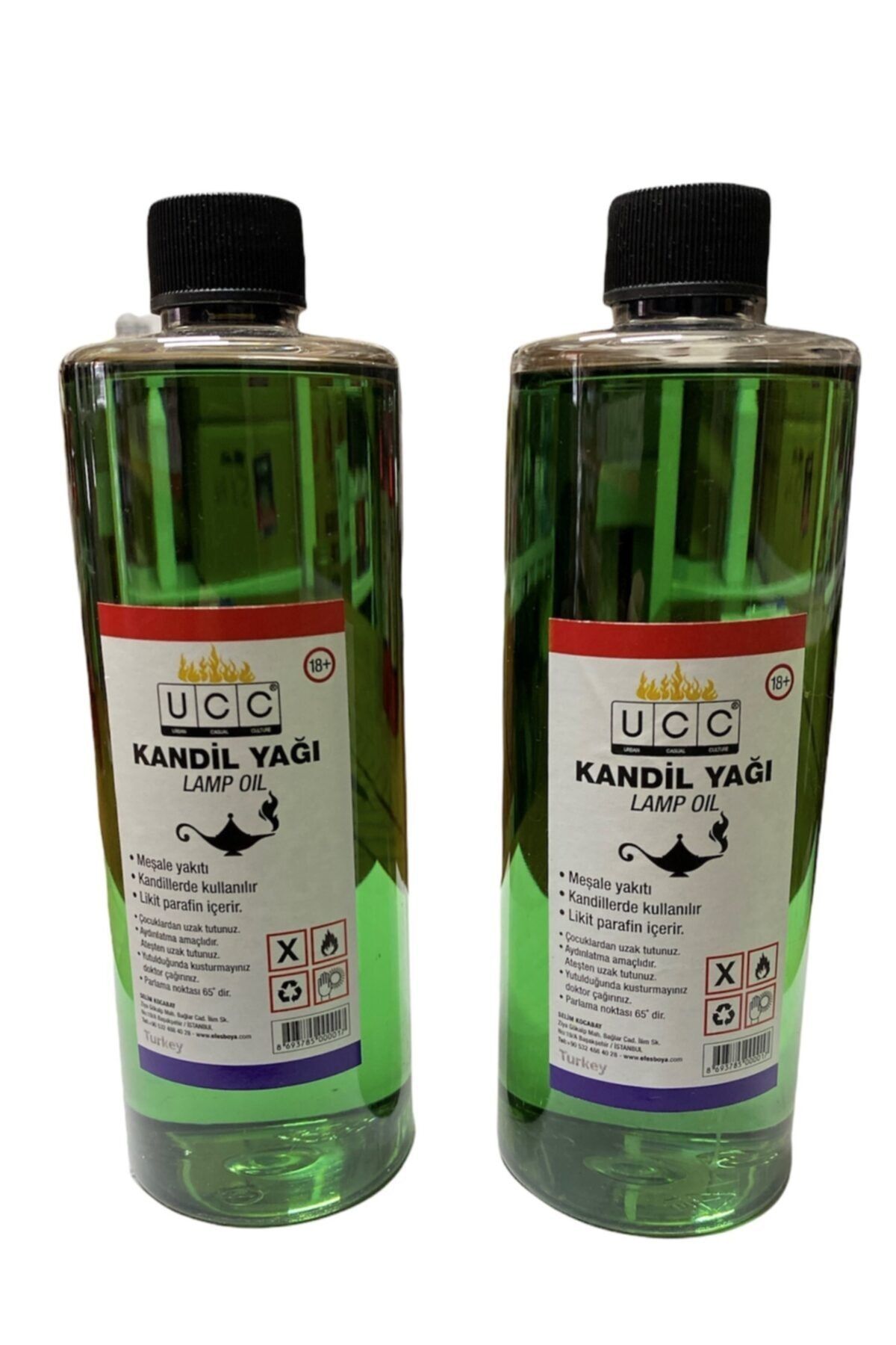 UCC Point Care Yeşil Kandil Yağı Kokusuz Dumansız Iç Mekan Gaz Lambası Yakıtı 400 Ml 2 Adet