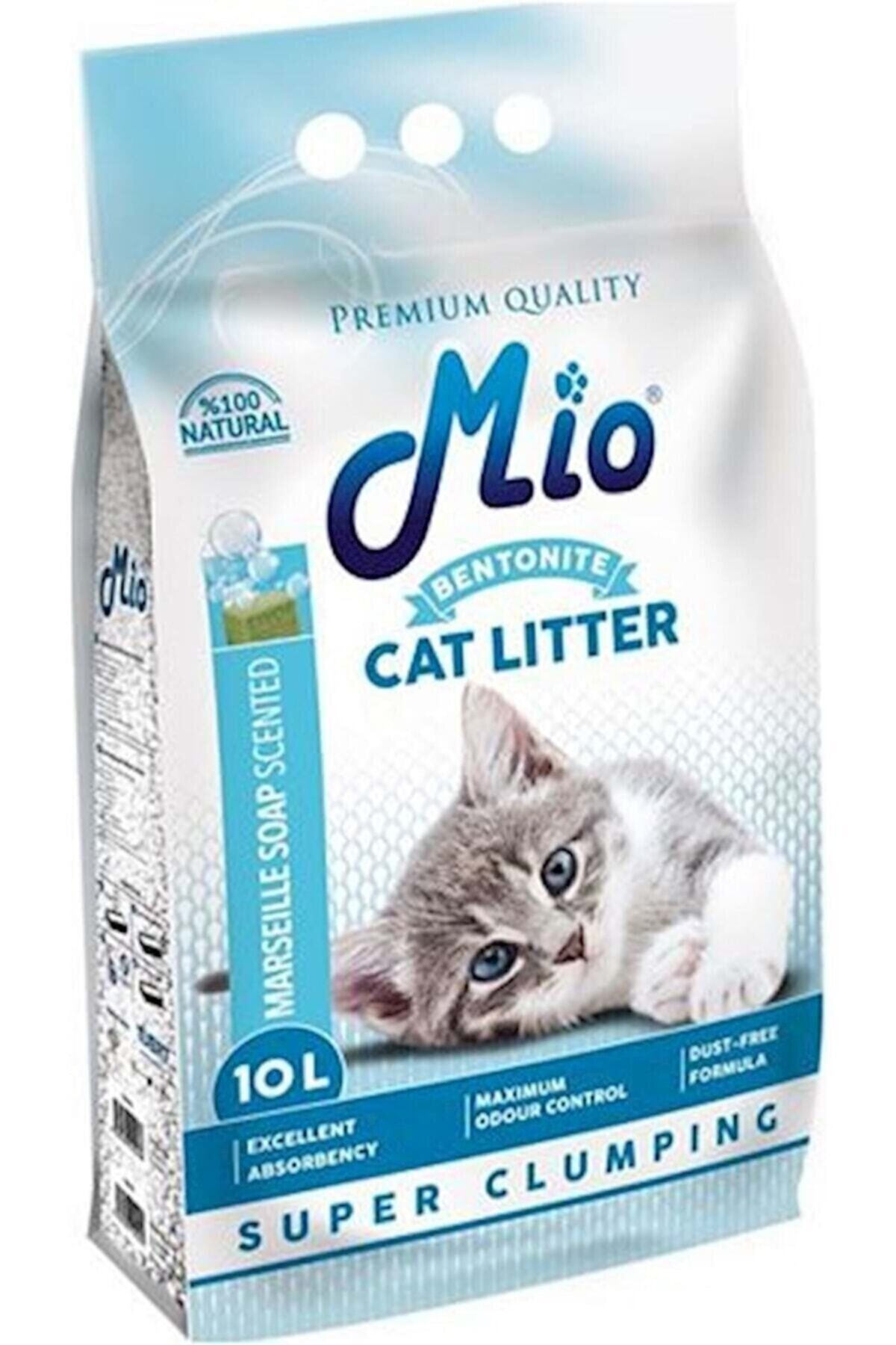 Balımo Marsilya Sabunu Kokulu Ince Taneli Süper Topaklanma Koku Hapsedici Kedi Kumu Bentonite Mio 10 Litre