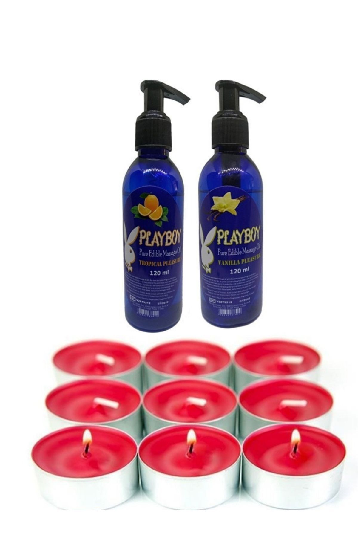 Playboy Aroma Terapi Spa Mum Hediyeli Yenilebilir Portakal & Vanilya Vücut Masaj Yağı 120 Ml