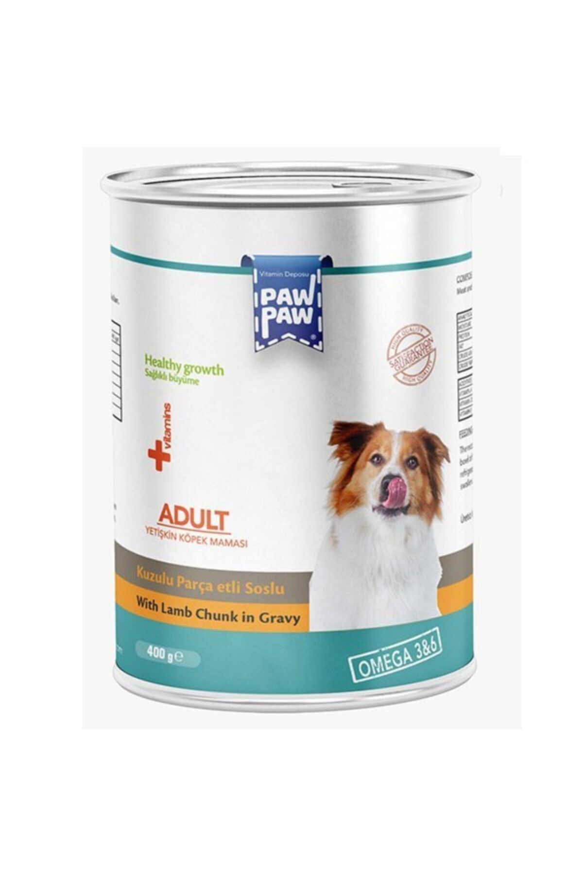 Paw Paw Pawpaw Kuzu Etli Soslu Yetişkin Köpek Konservesi 400 Gr
