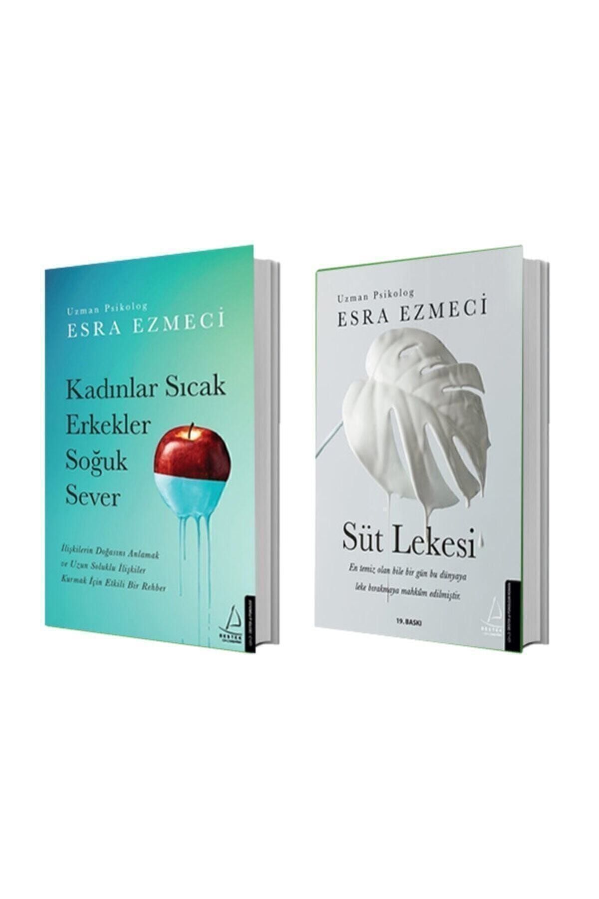 Destek Yayınları Kadınlar Sıcak Erkekler Soğuk Sever + Süt Lekesi - Esra Ezmeci 2 Kitap Set
