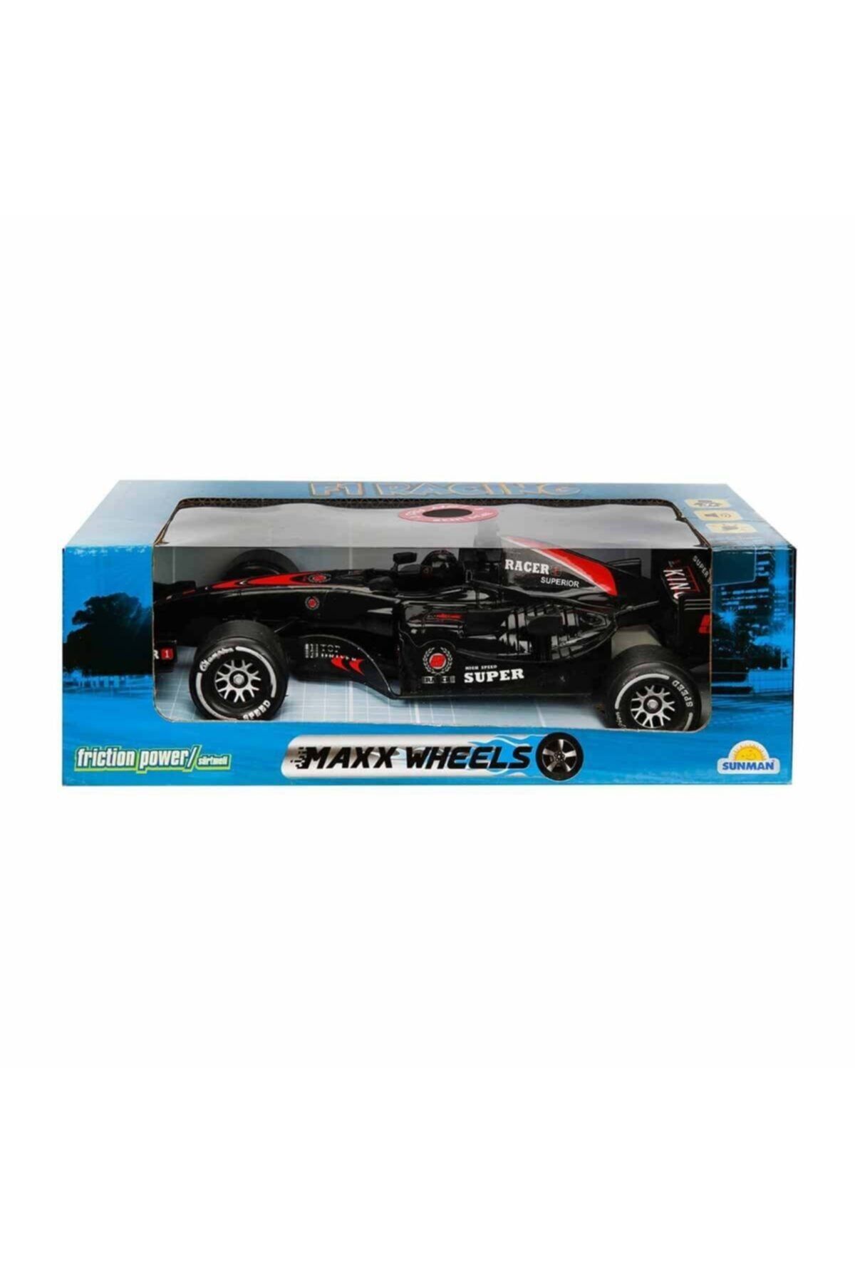 Sunman 2677 Maxx Wheels Sesli Ve Işıklı F1 Racing Sürtmeli Araba 26 Cm