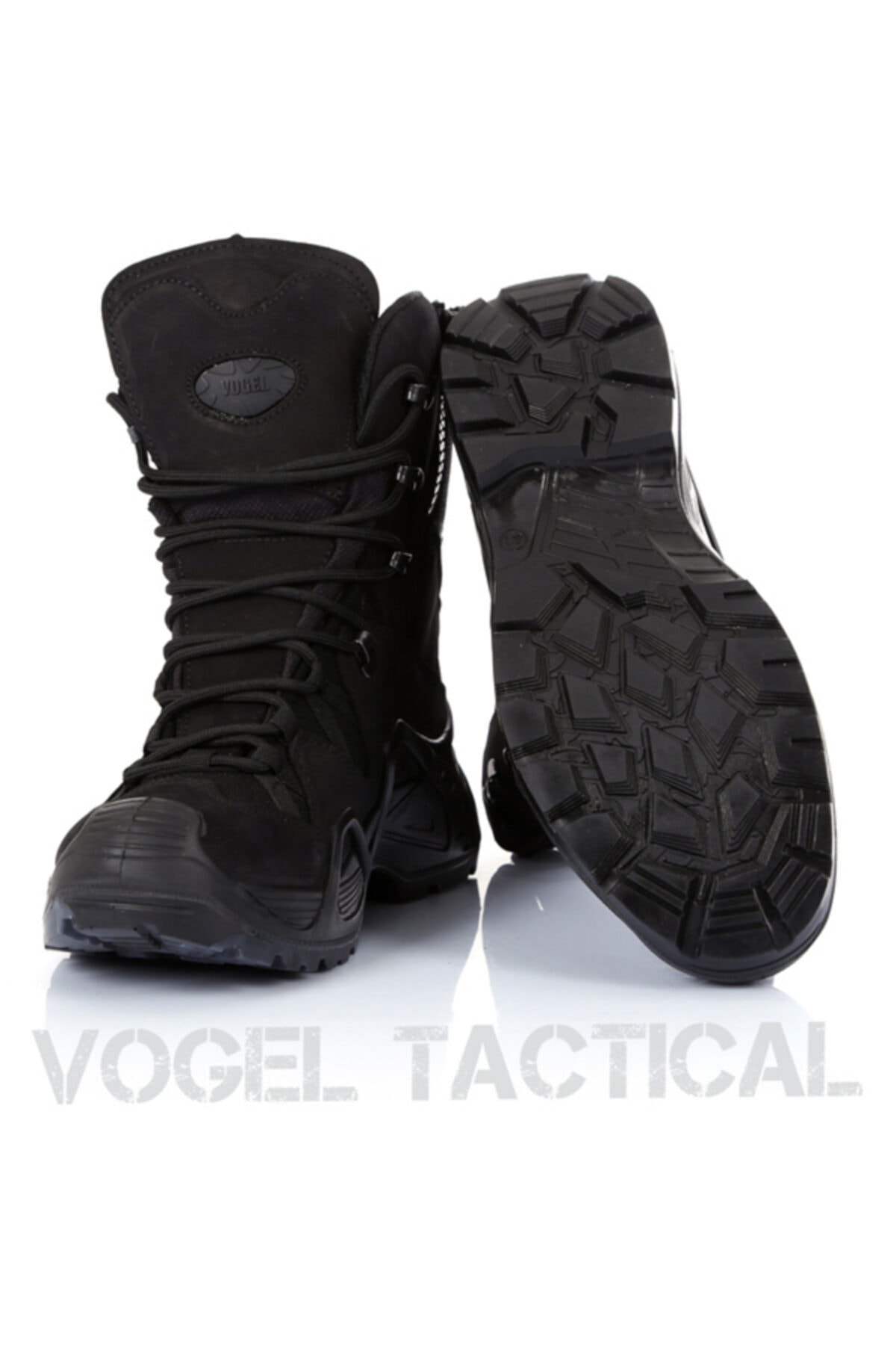 Vogel Erkek Siyah Tactical Fermuarlı Askeri Bot