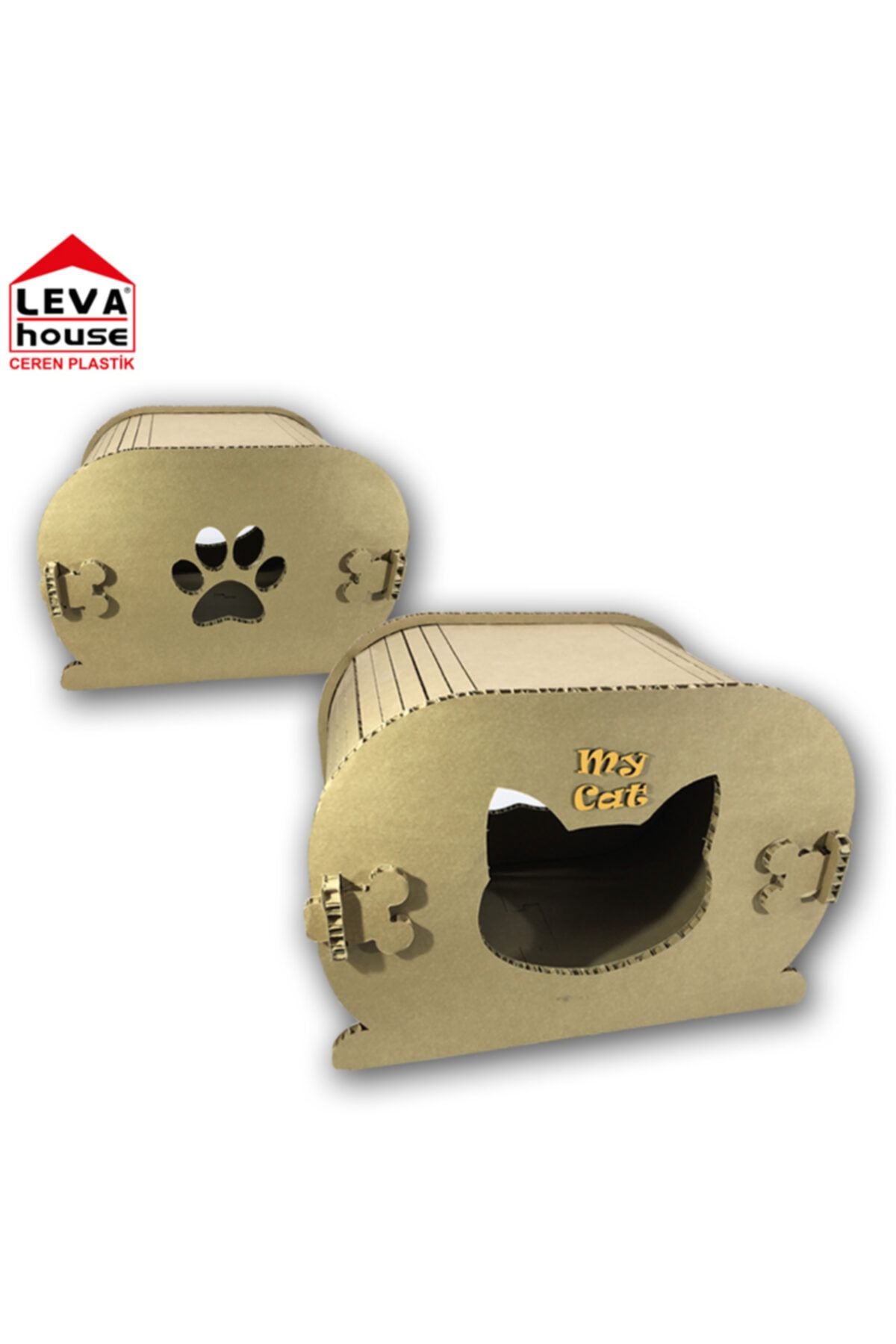 Leva House Kedı Evı Karton 35*50 Cm