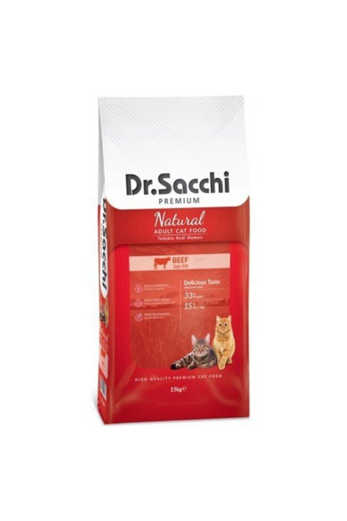 Dr. Sacchi Premium Beef Yetişkin Kedi Maması 15 kg