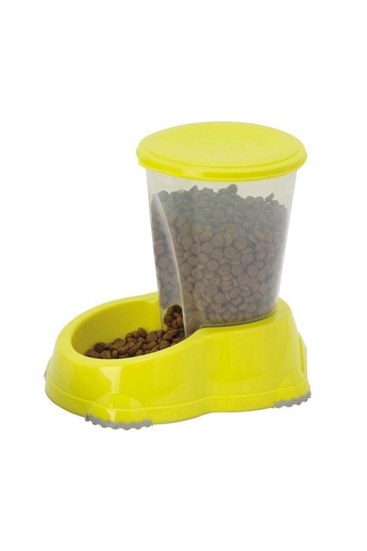 Moderna Smart Kedi Ve Köpek Saklamalı Mama Kabı Sarı 1,5 Lt