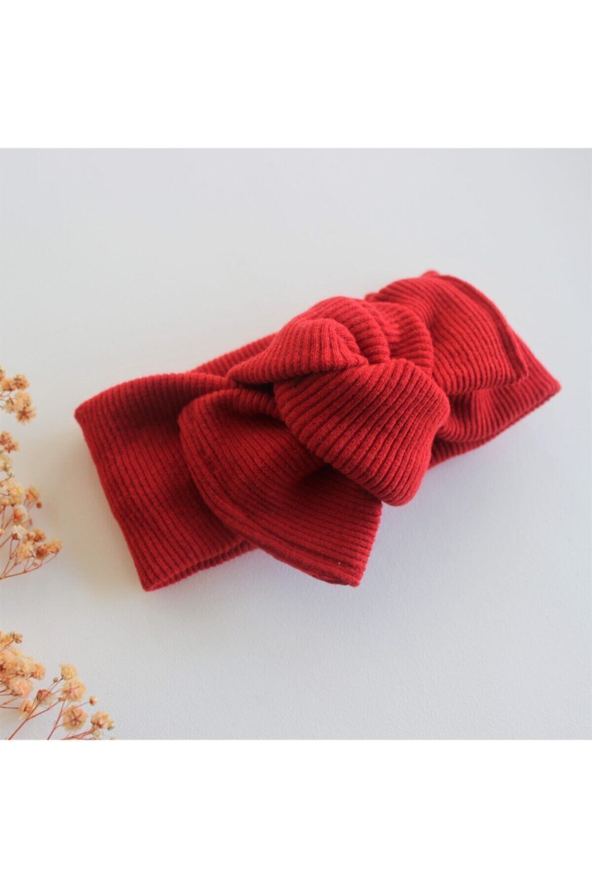 BABYLAND ACCESSORİES Kız Çocuk Bebek Kırmızı Ribana Bandana