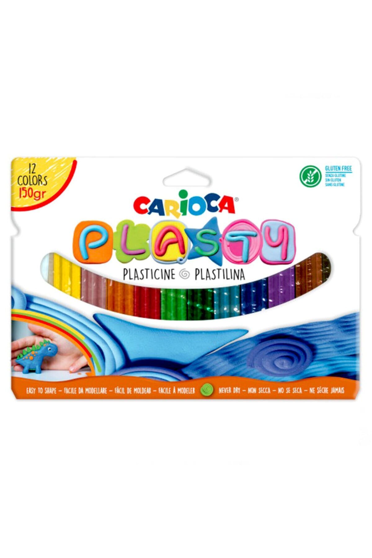 CARIOCA Plasty Kurumayan Oyun Hamuru 12 Renk 150 gr