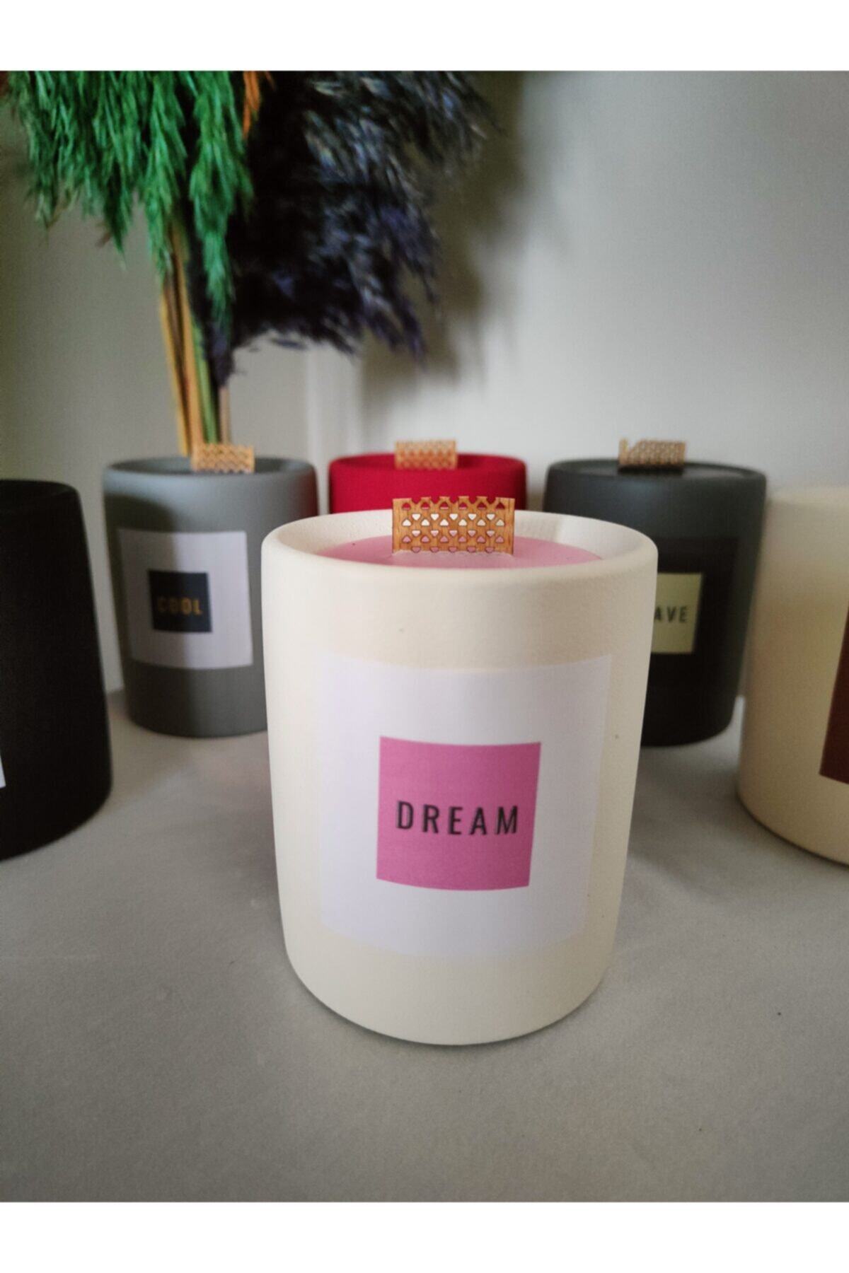 SillageCandle Selfie Serisi Dream Çilekli Çikolata Kokulu %100 Soya Wax Doğal Dekoratif Tasarım Mum Mumlar