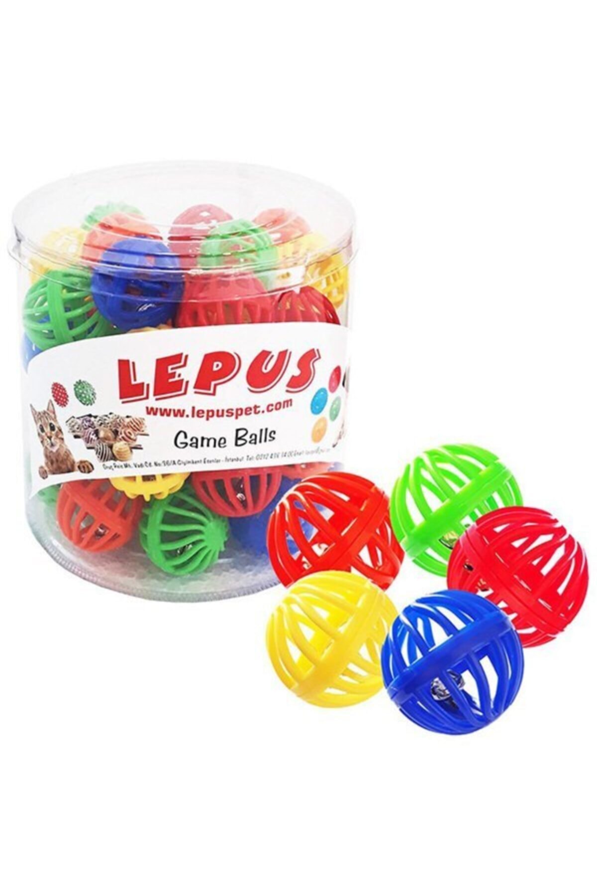 Lepus Zilli Kedi Topu Kafes 50 Adet
