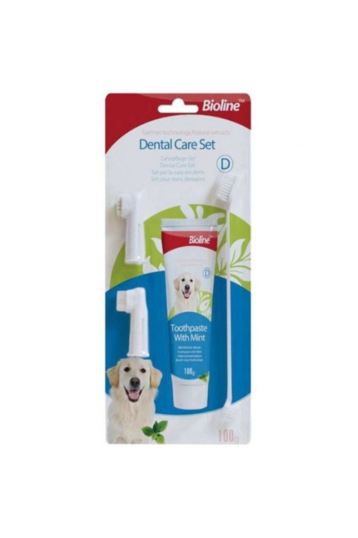 Bioline Nane Aromalı Köpek Ağız Temizleme Jeli +diş Fırçası 100gr