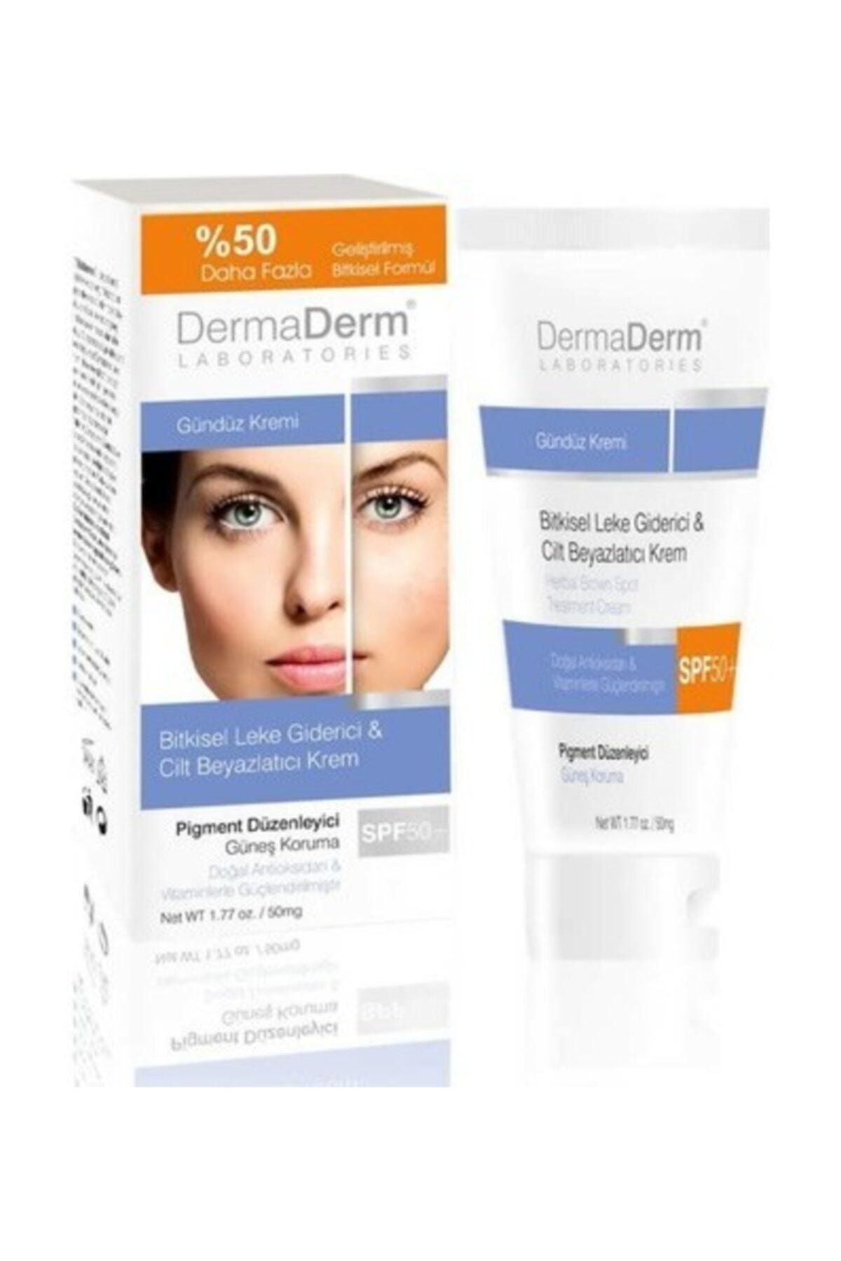 DermaDerm Leke Giderici Cilt Beyazlatıcı Gündüz Krem Çil Ve Güneş Lekelerine Karşı 100 gr