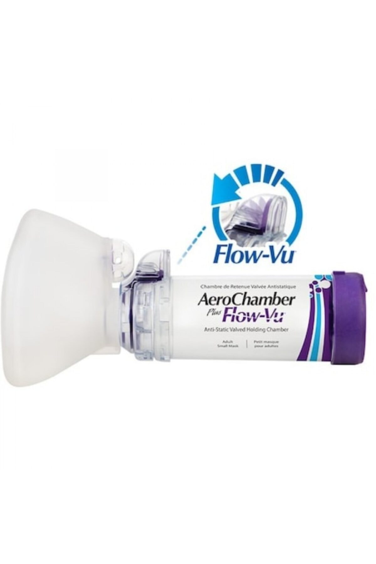 MEDİKAL Aerochamber Flow-vu + 5 Yaş Mor