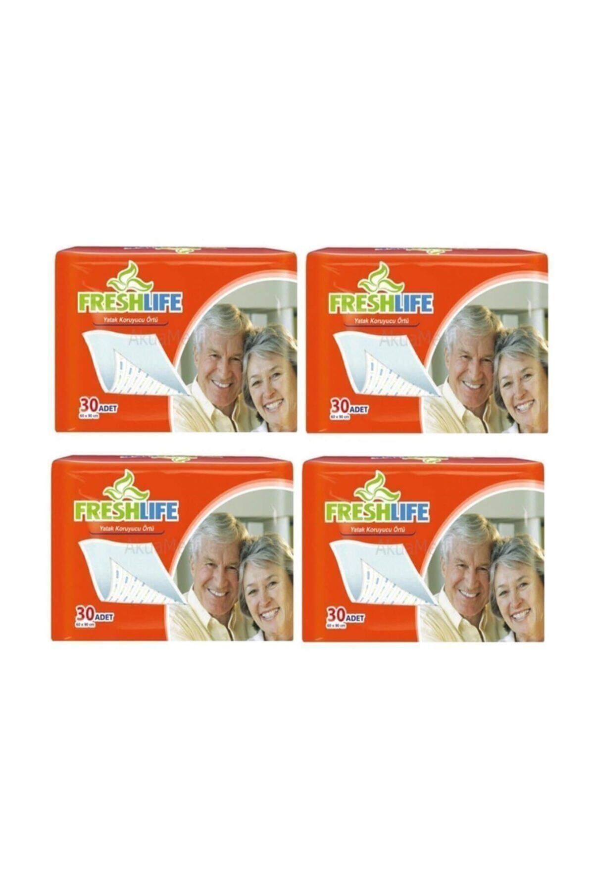 Freshlife 60x90 Cm Yatak Koruyucu Örtü 4'lü Paket 120 Adet