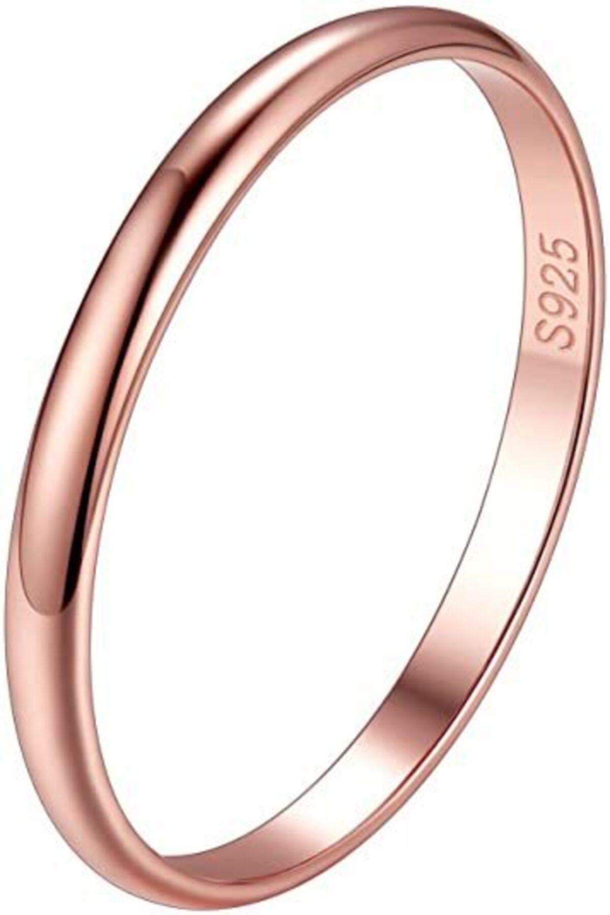 deren gümüş 2mm Bombeli Rose Gümüş Alyans