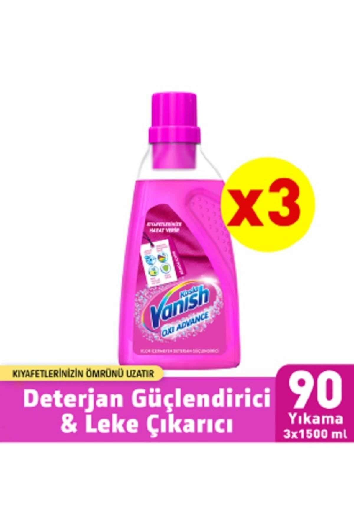 Vanish Kosla Multipower Çamaşır Leke Çıkarıcı ve Deterjan Güçlendirici Sıvı 3x1500ml