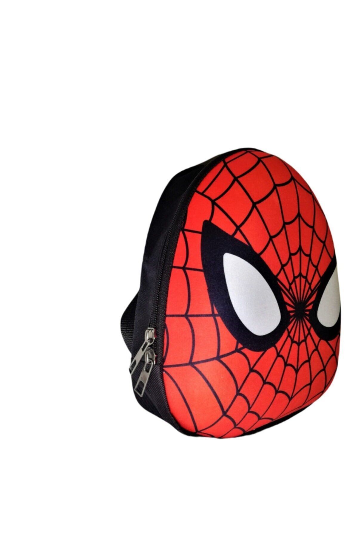 Üçİndigoss Spiderman Mini 3 Boyutlu Kabartma Örümcek Adam Anaokulu Kreş Sırt Çantası ( 22x19 Cm )