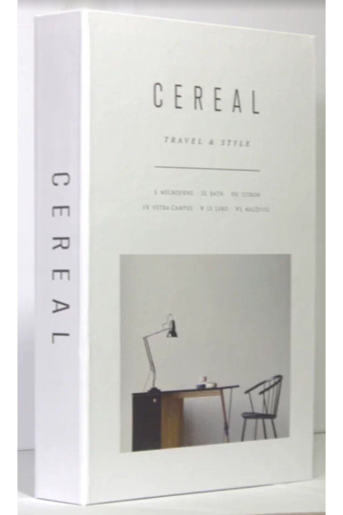 MagicHomeDecor Cereal Travel & Style Dekoratif Kitap Kutusu