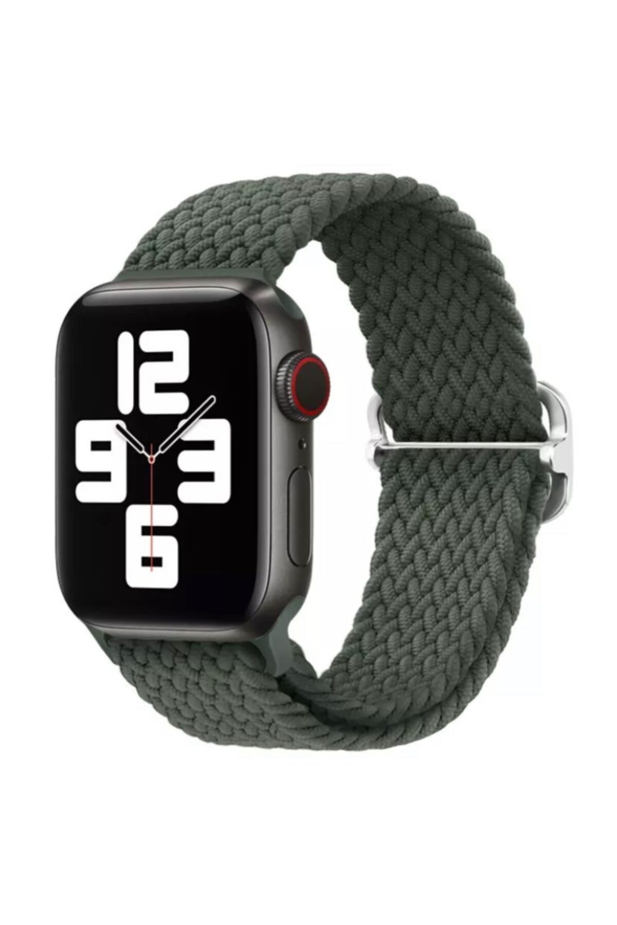 Hayal Kılıf Zümrüt Yeşili Apple Watch 1-2-3-4-5-6-7-se Uyumlu Ayarlanabilir Örgü Solo Kordon 42-44-45mm