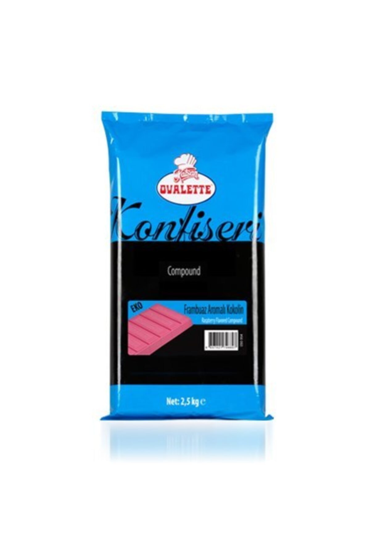 ovalette Eko Konfiseri Kuvertur Frambuaz 2,5 Kg