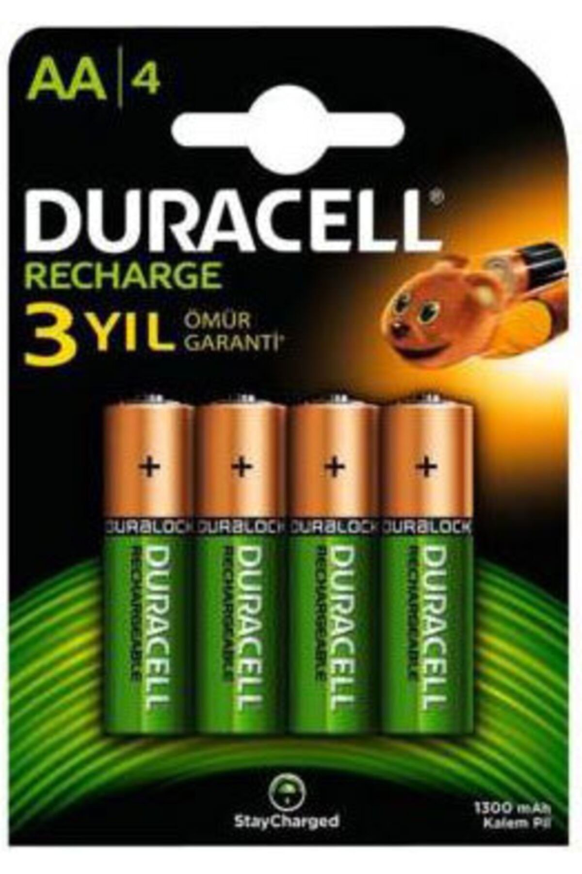 Duracell Şarj Edilebilir Pil 4lü Aa 1300 Mah