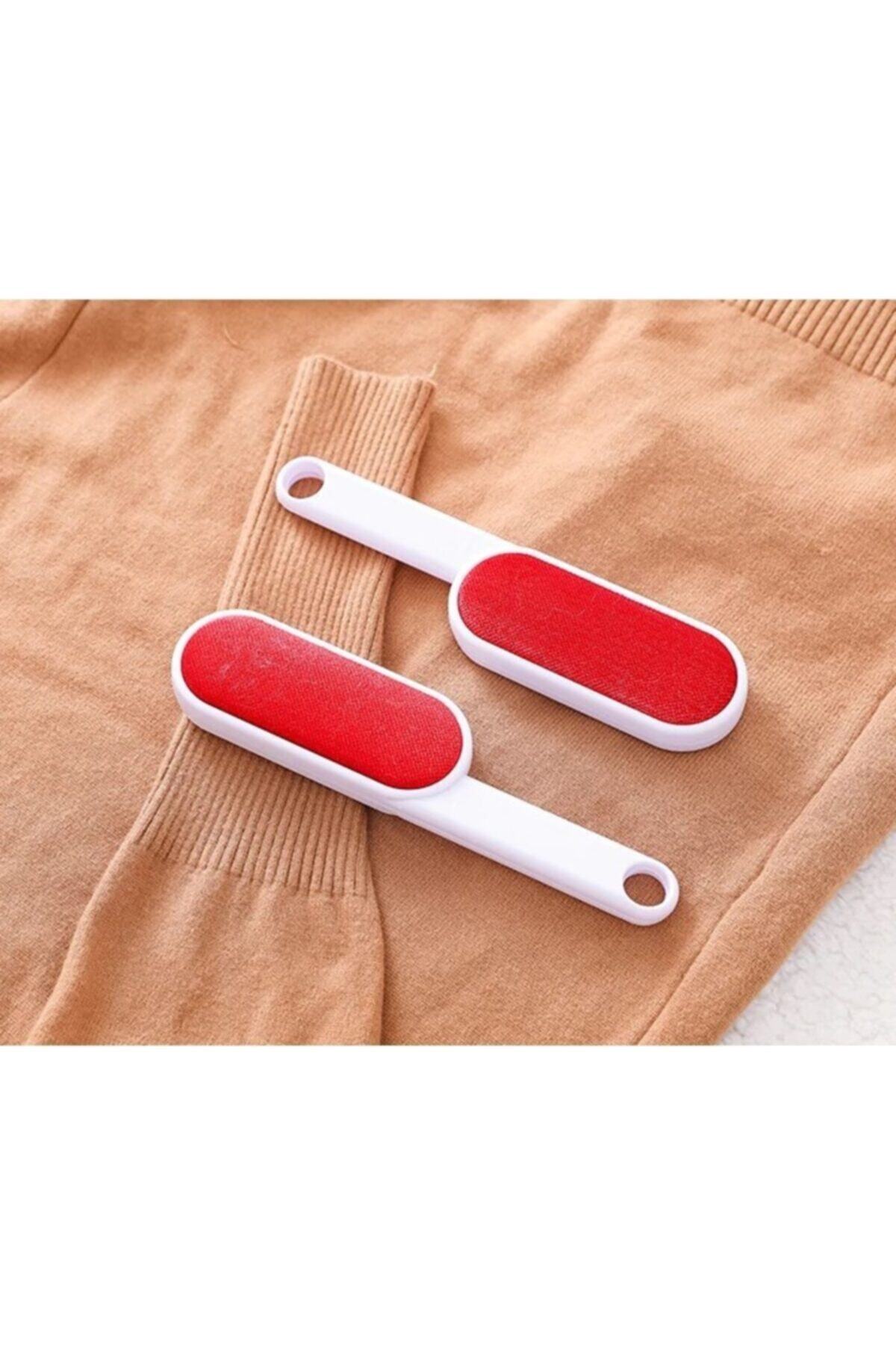 YouCozy Tüy Kıl Yün Toz Alma Fırçası Çift Taraflı Kırmızı