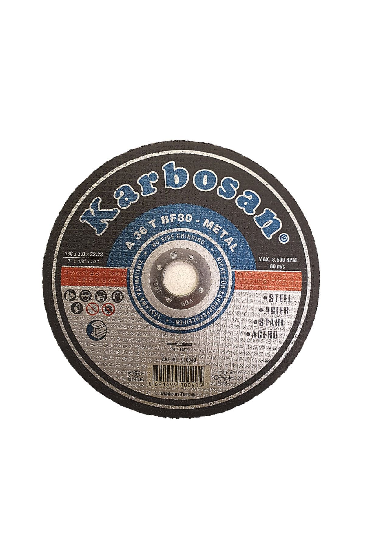 KARBOSAN Metal Kesici 180x3.0x22 Mm