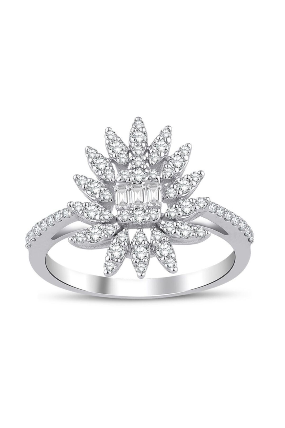 Yetkin Diamond 0.60 Karat Pırlanta Baget Yüzük