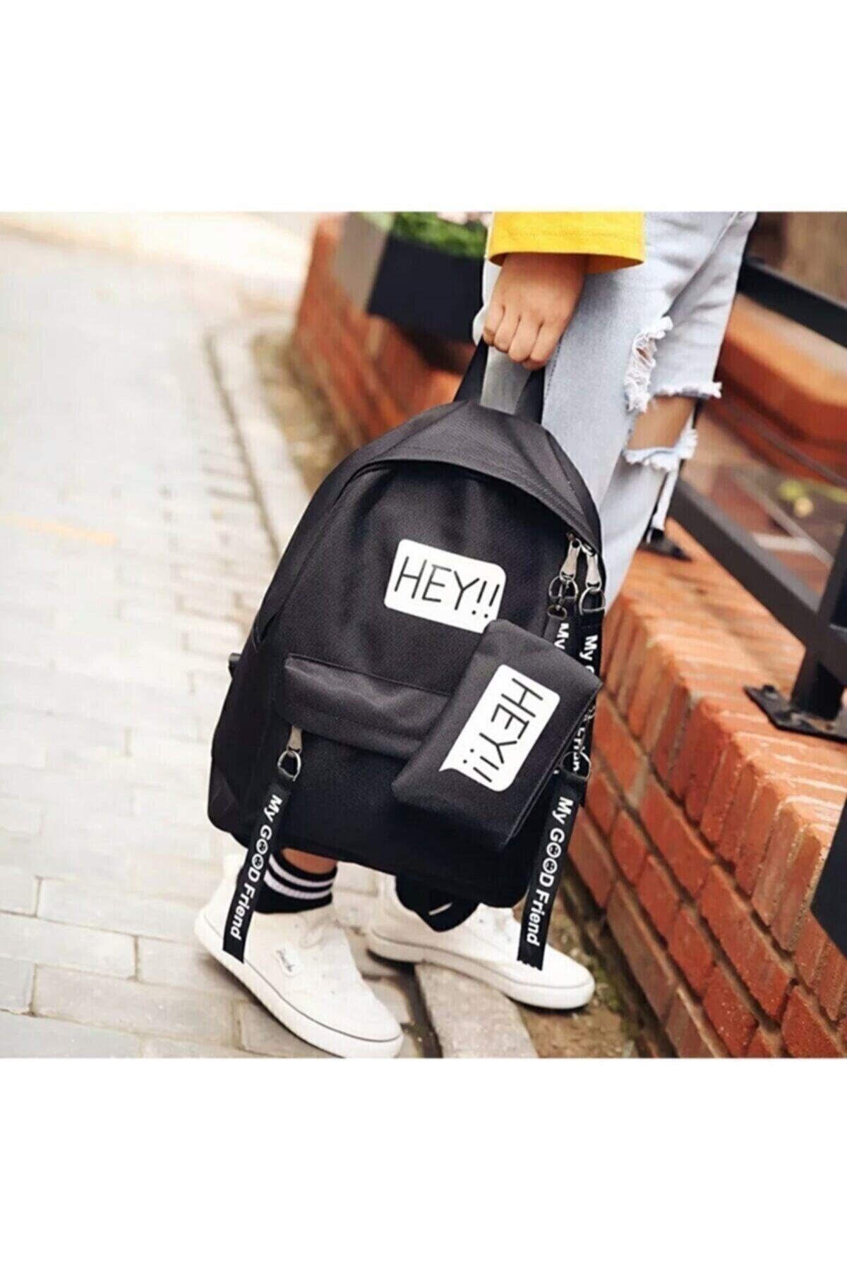 arwenbagstore Unisex Siyah Sezonun Trend Spor Sırt Çantası Arwhey