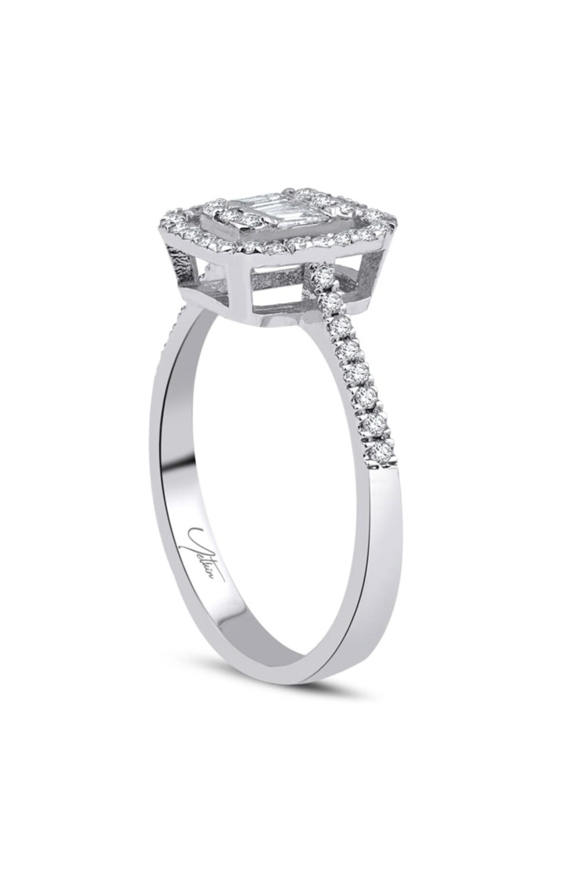 Yetkin Diamond 0.40 Karat Pırlanta Baget Yüzük