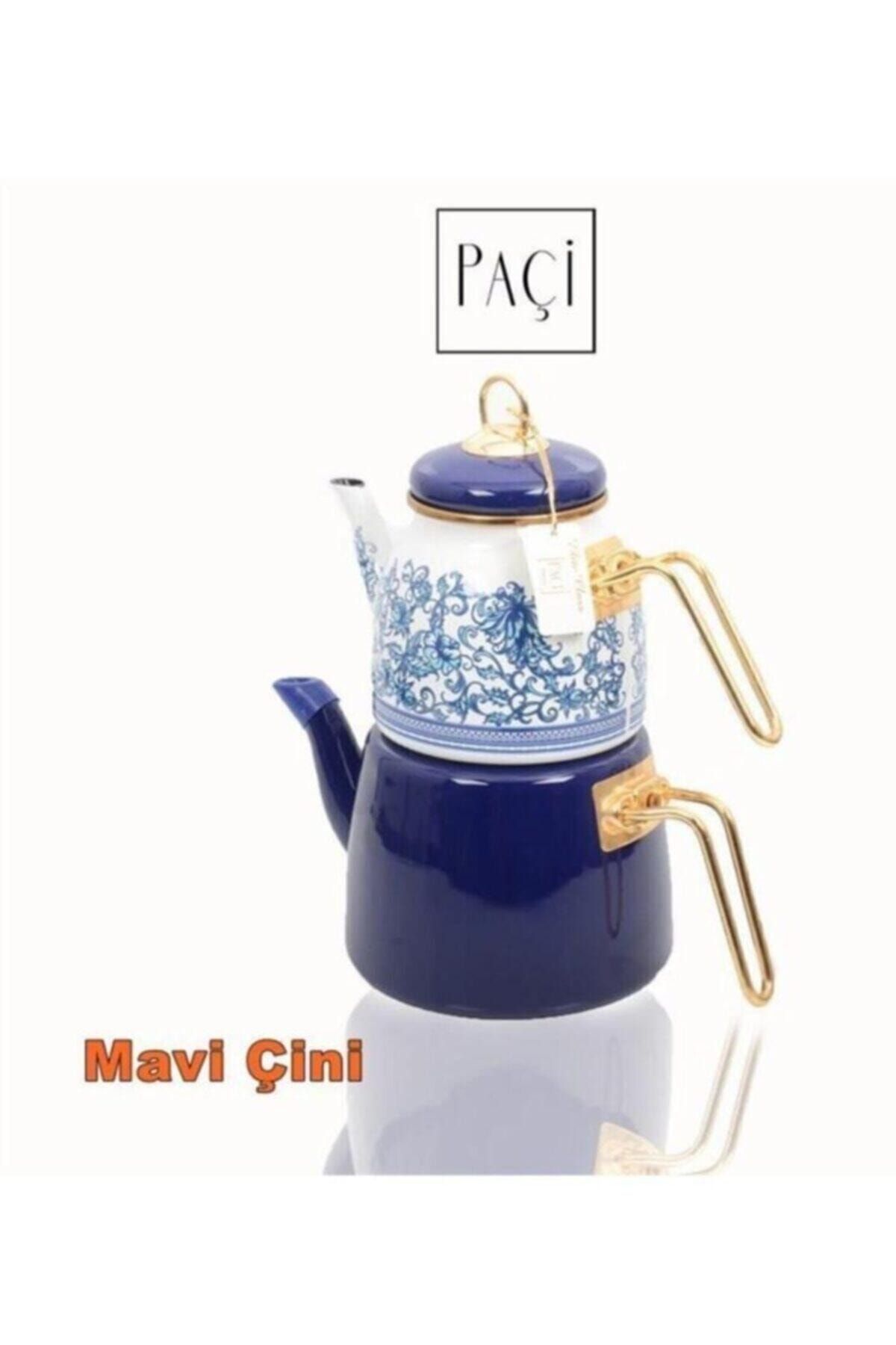 Paçi Elite Class Emaye Çaydanlık Takımı Mavi Çini Pacı-elıte-4673 200807