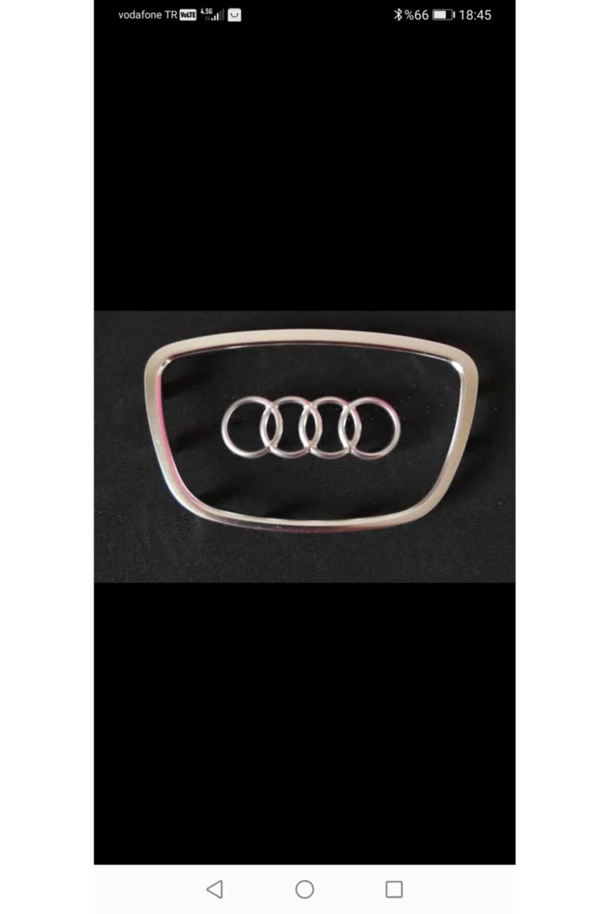 FS UYSAL OTOMOTİV Audi Direksiyon Çerçeve Logo Takımı Oval