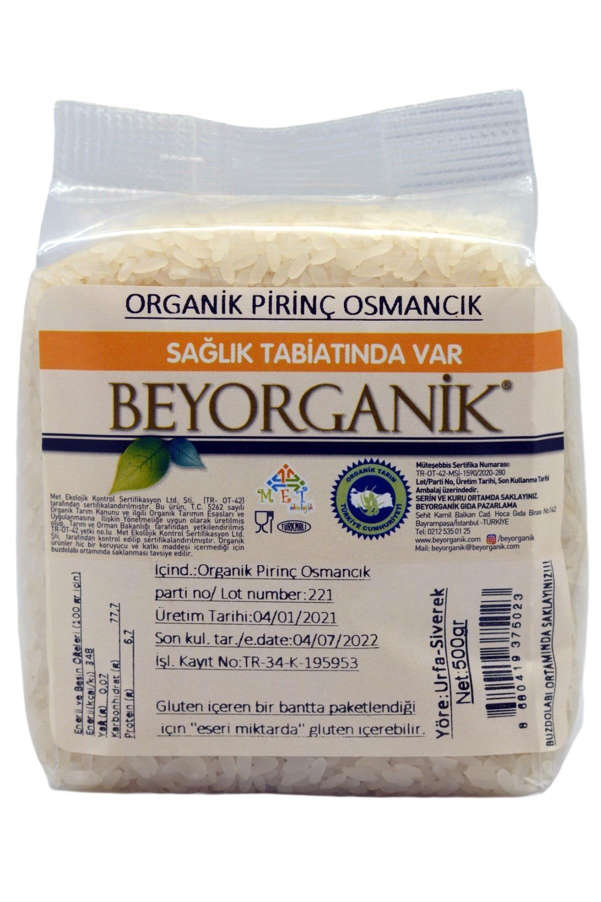 BEYORGANİK Organik Pirinç Osmancık 500 Gr (jelatin)