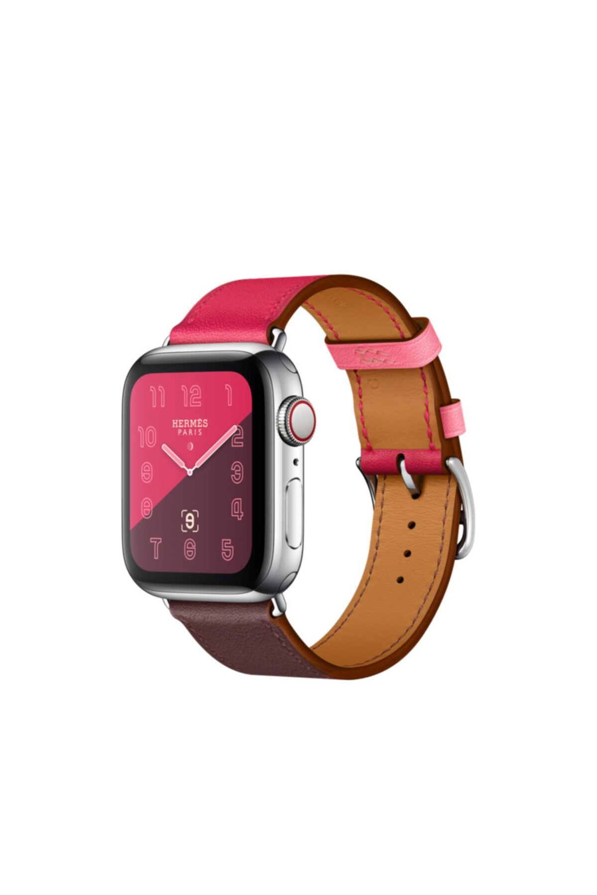Teknoband Watch Hermes Kordon Deri Loop 38/40mm Uyumlu Akıllı Saat Kordon