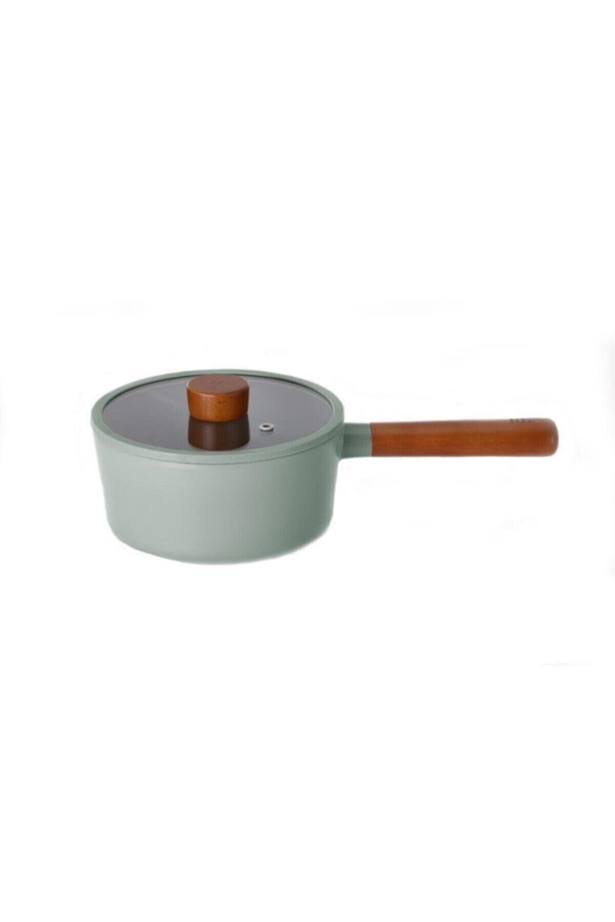 Ansan Neoflam Fika Cam Kapakli Aluminyum Dokum Sos Tencere 18 Cm Gri