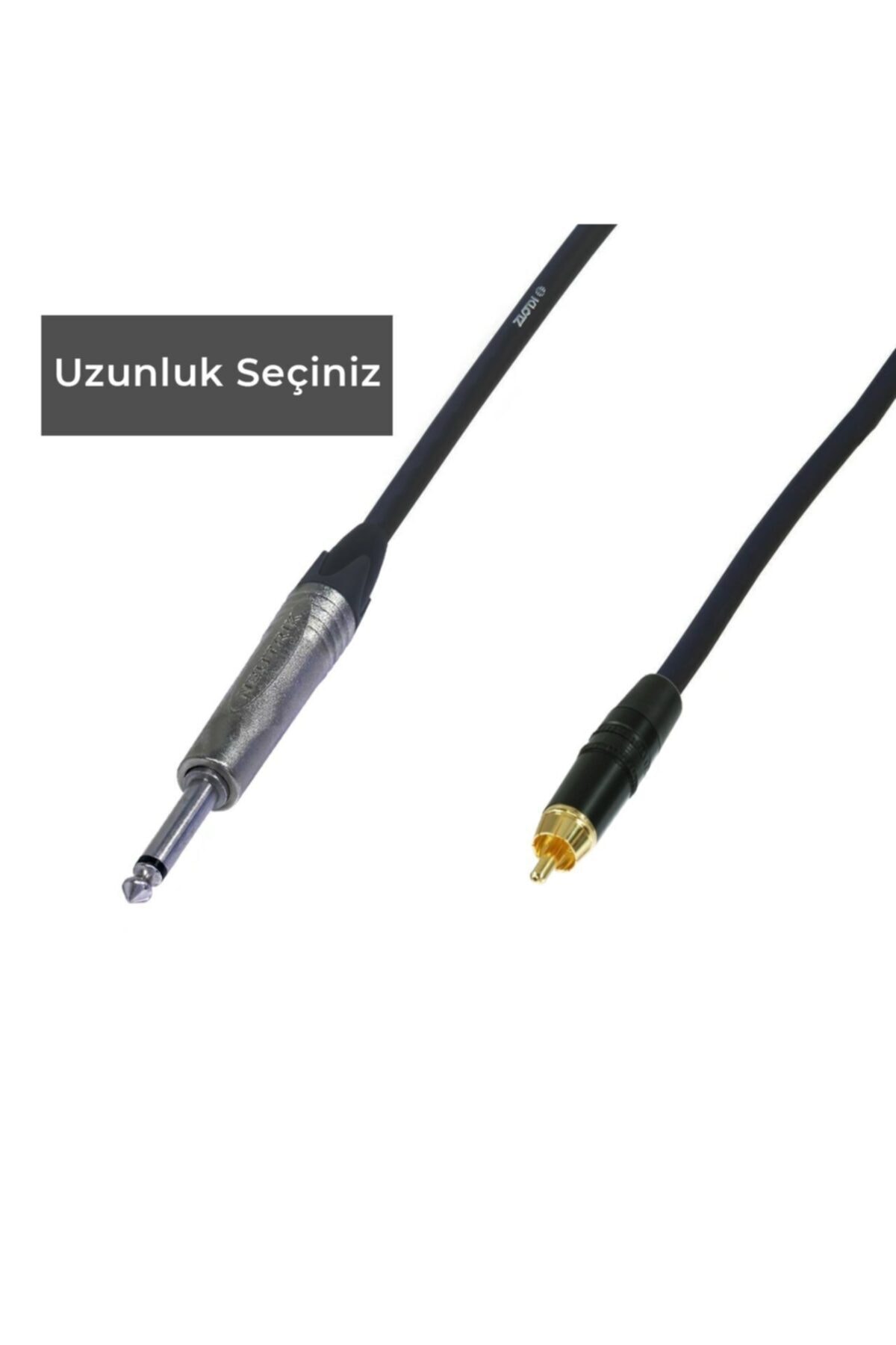 Klotz & Neutrik Rca - Mono Jack Ses Kablosu Mavi - 5 Metre