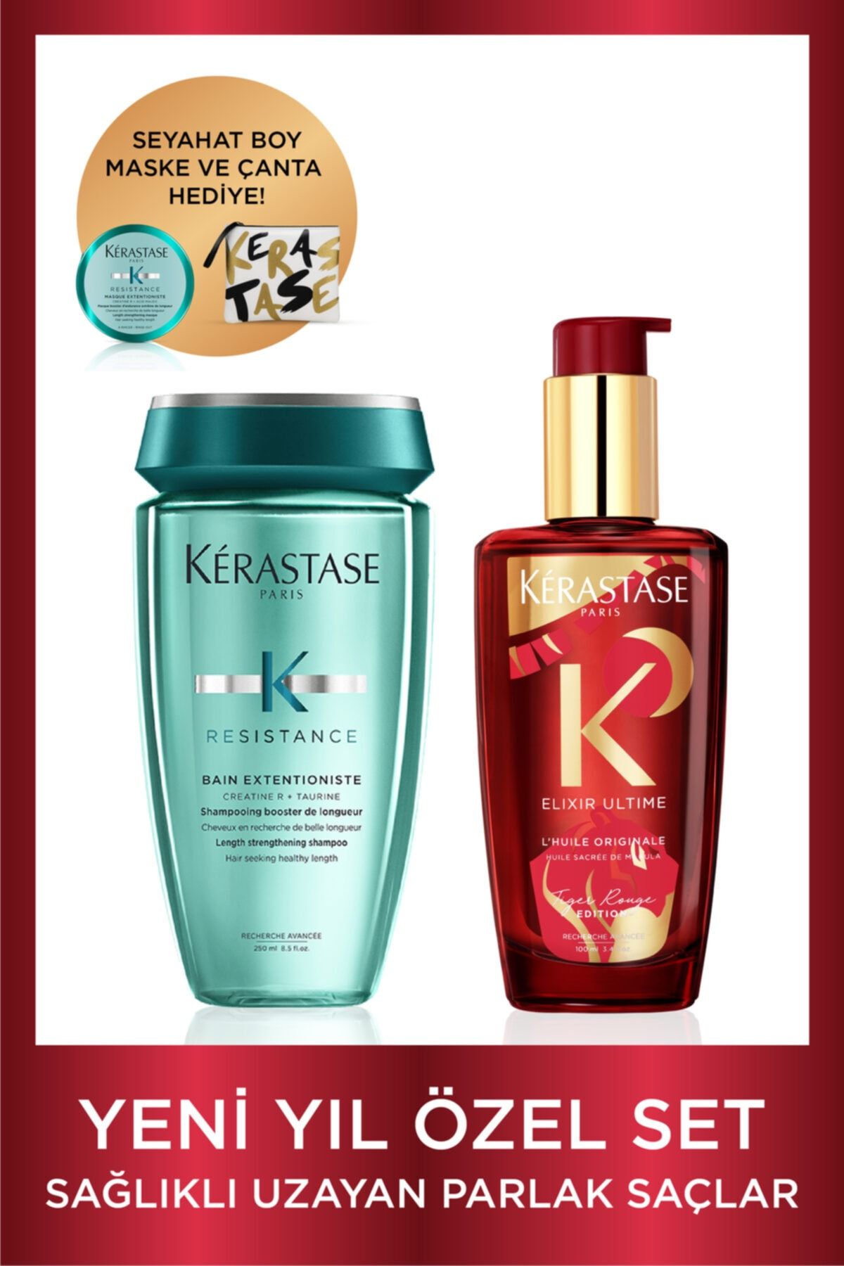 Kerastase Yeni Yıla Özel Sağlıklı Uzayan Parlak Saçlar Bakım Seti