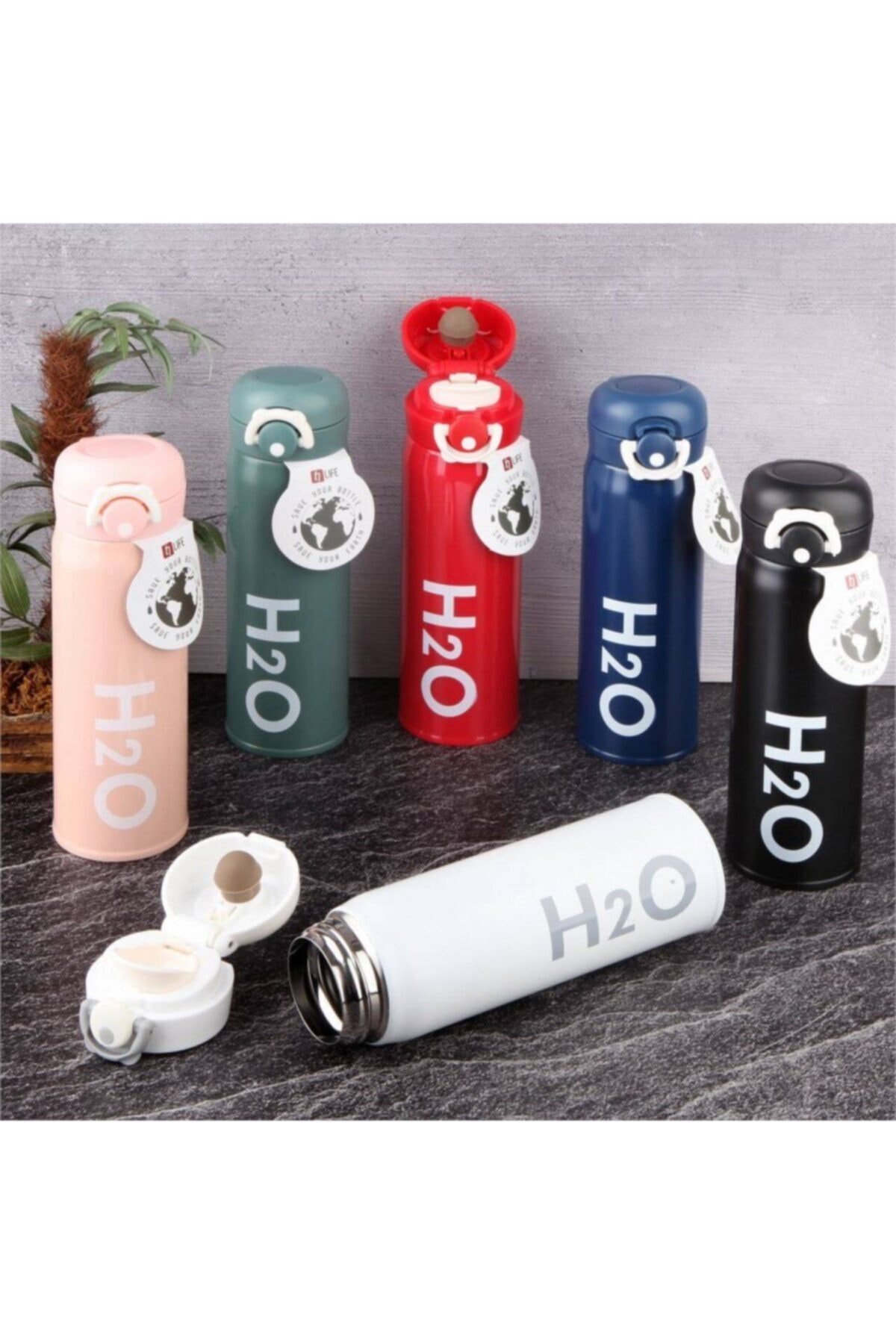 EWs Paslanmaz Çelik Lacivet Matara 500 Ml