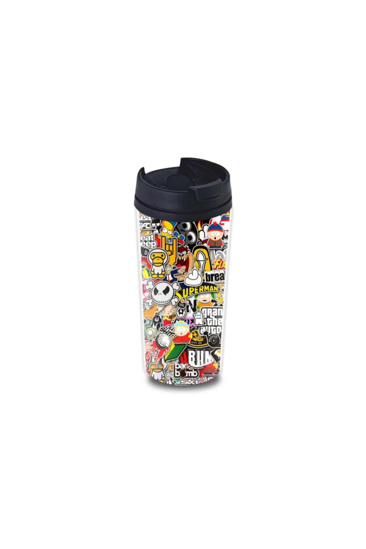 ASR CUP Sticker Tasarımlı Termos Mug