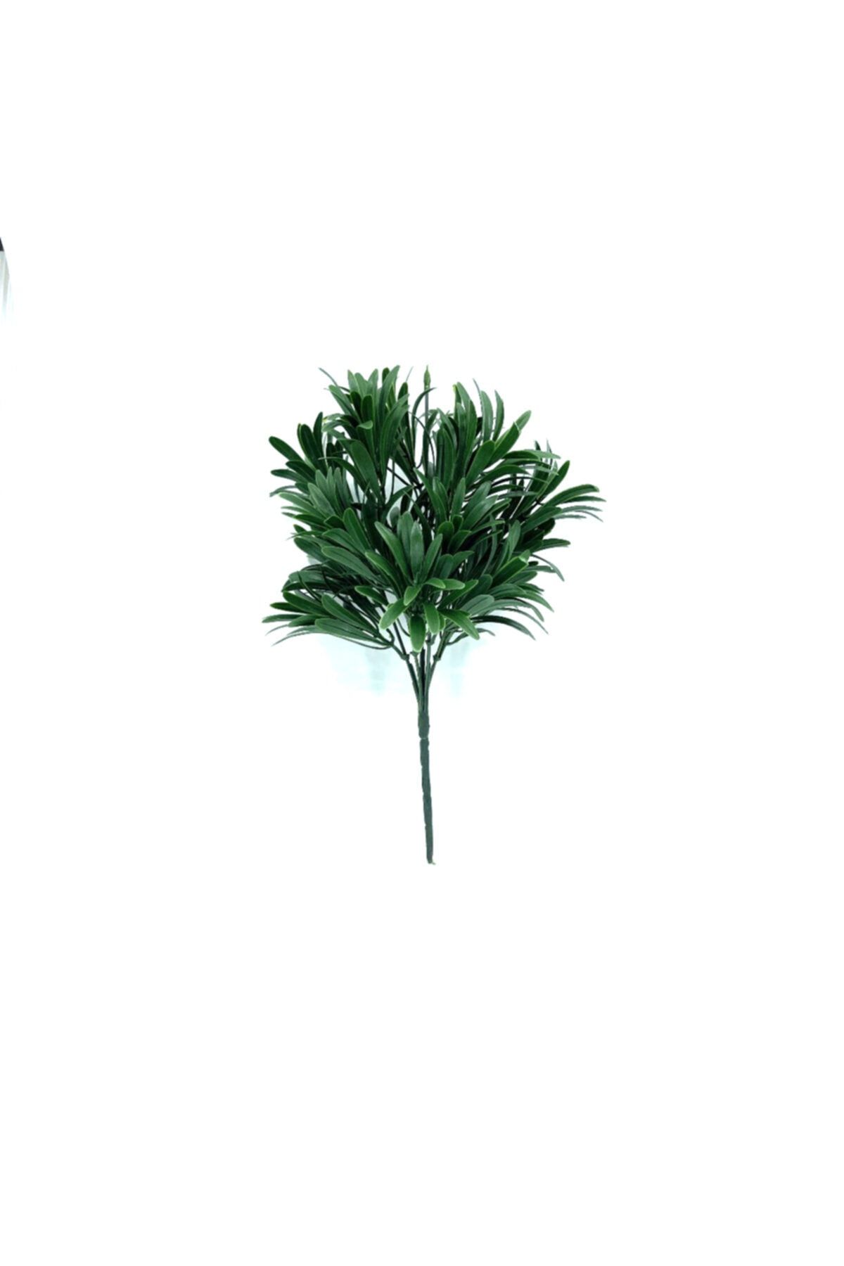 EkaFlower Yapay Çiçek Koyu Yeşil Şeflera Demet 5 Dal