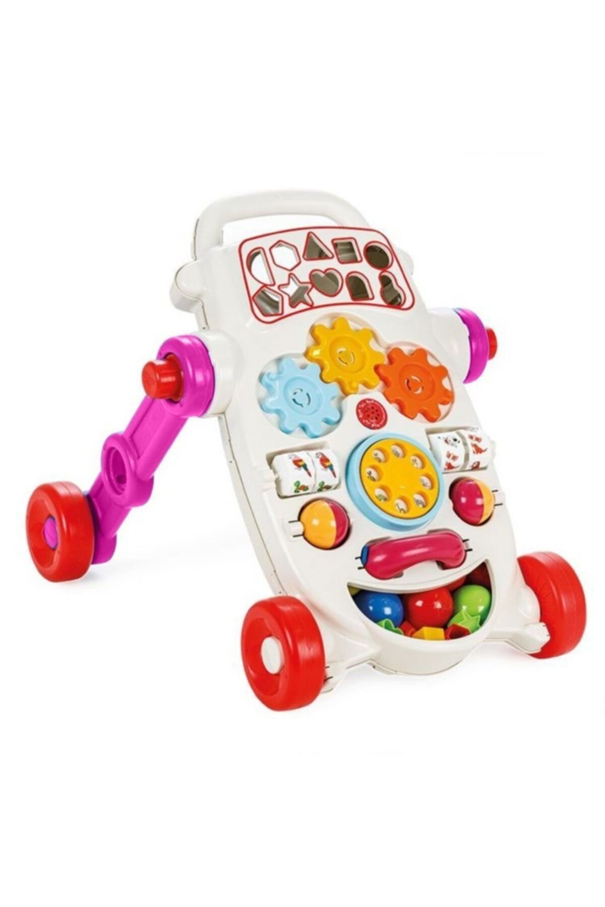 Burnis Toy Özel Happy Ilk Adım Arabası Pembe Hediyelik