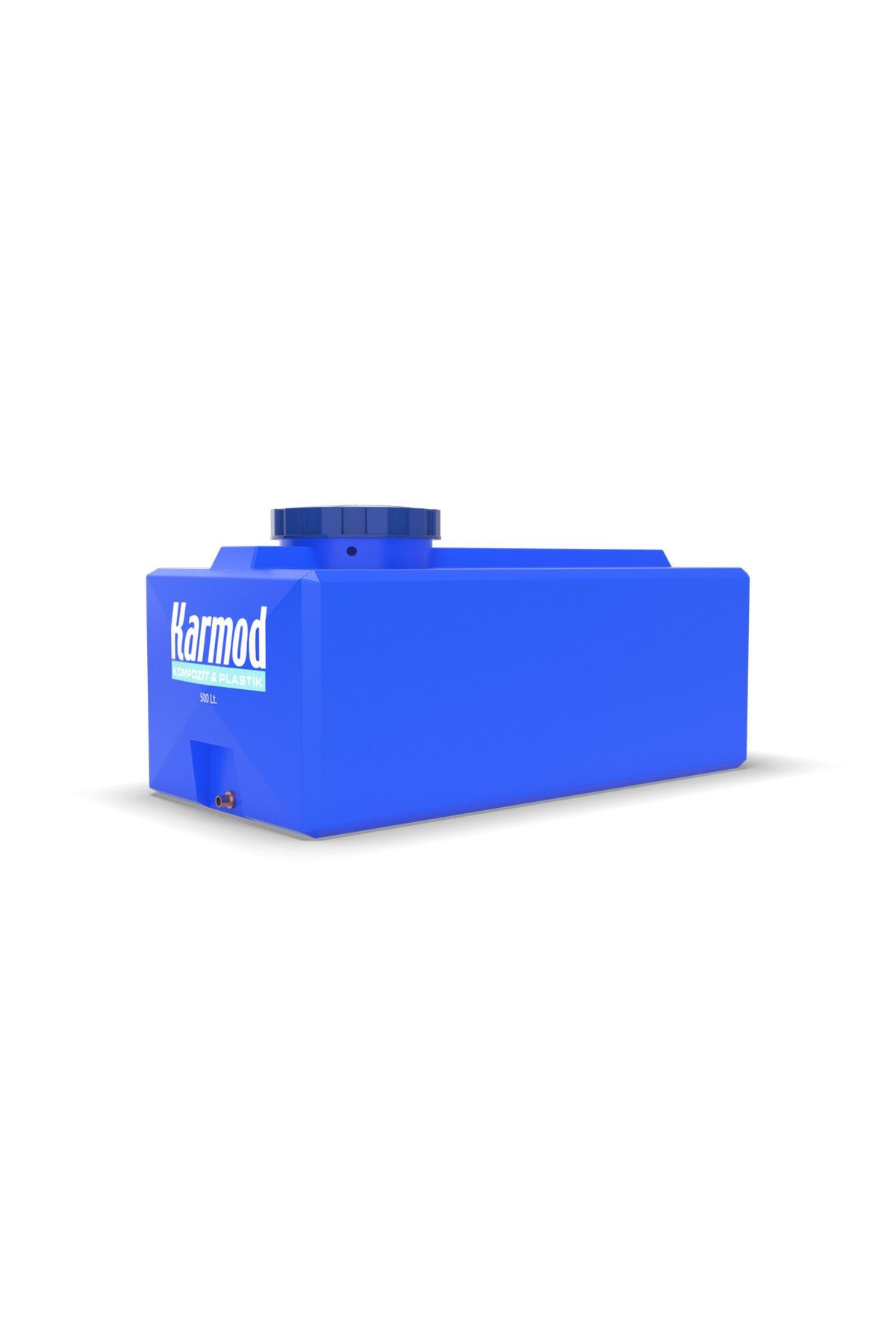 Karmod 500 Litre Polietilen Prizmatik Su Deposu - Mavi