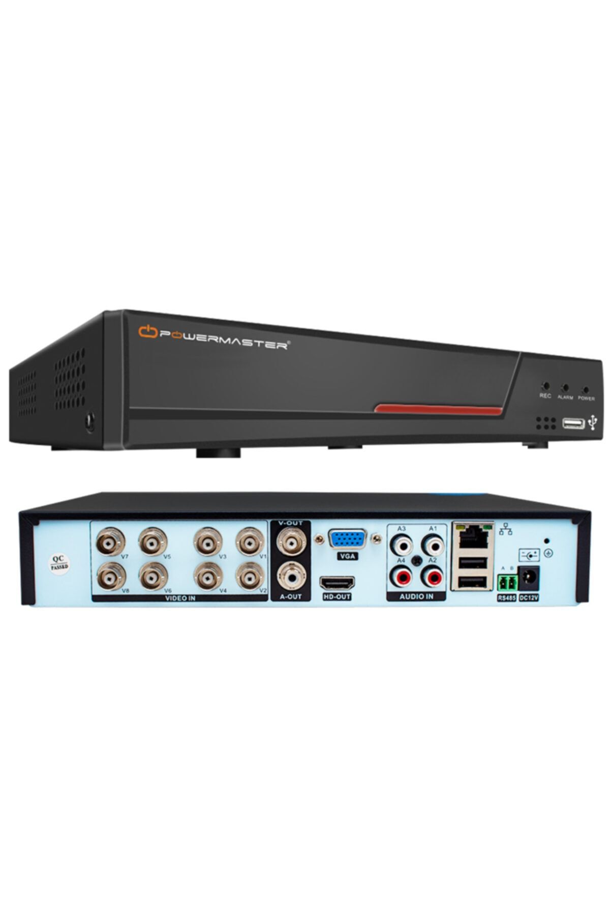 Powermaster Pm-4407 6ın1 8 Kanal 5mpn Dvr Kayıt Cihazı H265