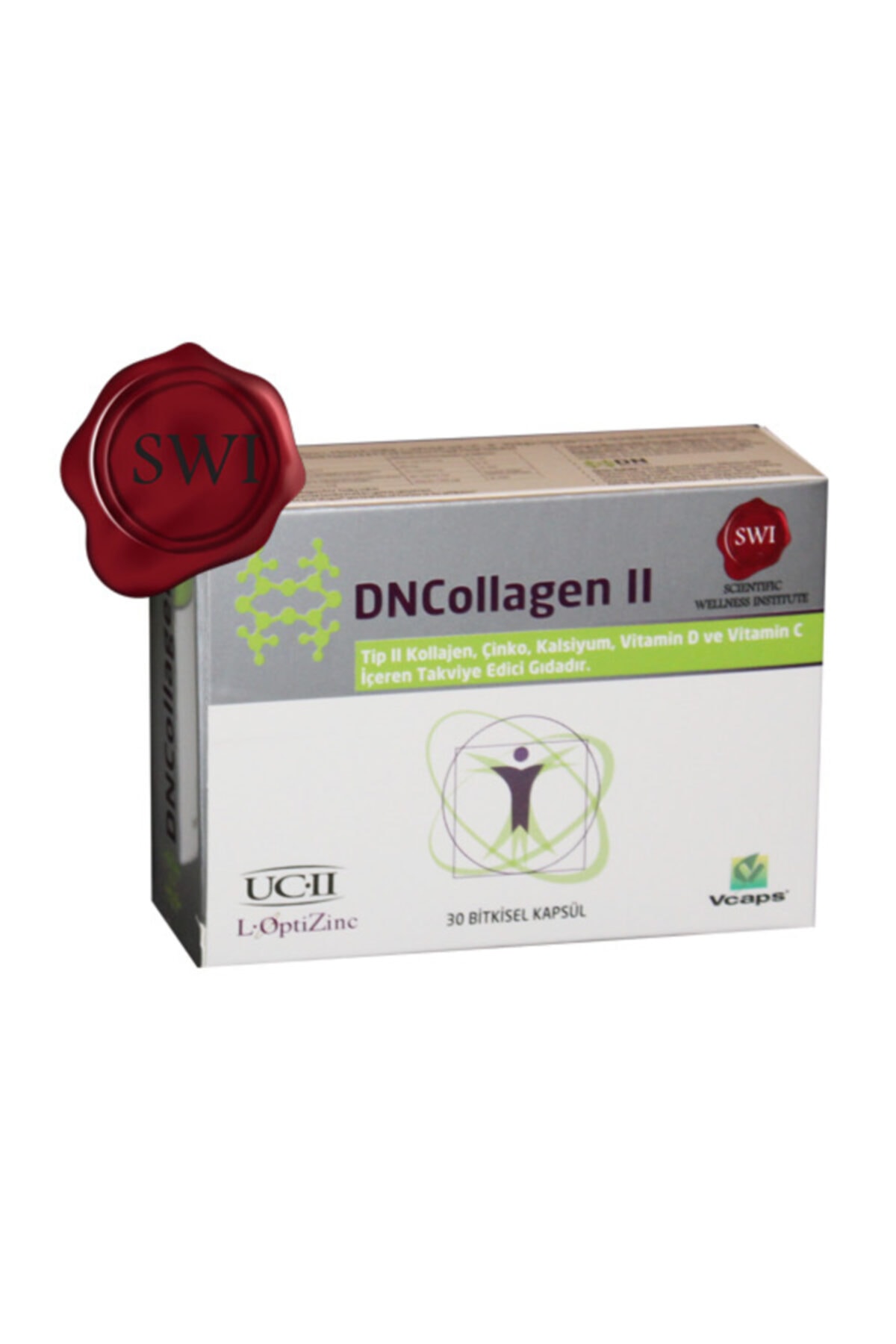 DNCollagen II 30 Bitkisel Kapsül Tip Iı Kollajen, Çinko, Kalsiyum, Vitamin D, Vitamin C