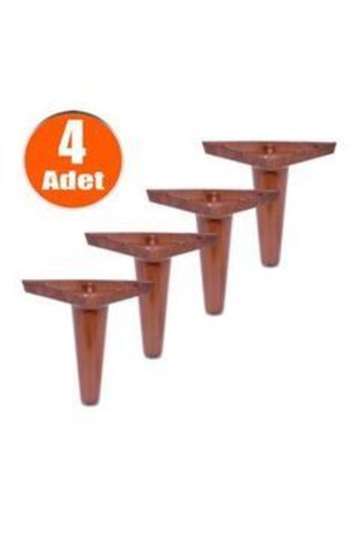 ASLAN PLASTİK Plastik Ayak Diyarı Modern Delta Ceviz 18 Cm Dekoratif Mobilya,kanepe ,koltuk Ve Baza Ayağı