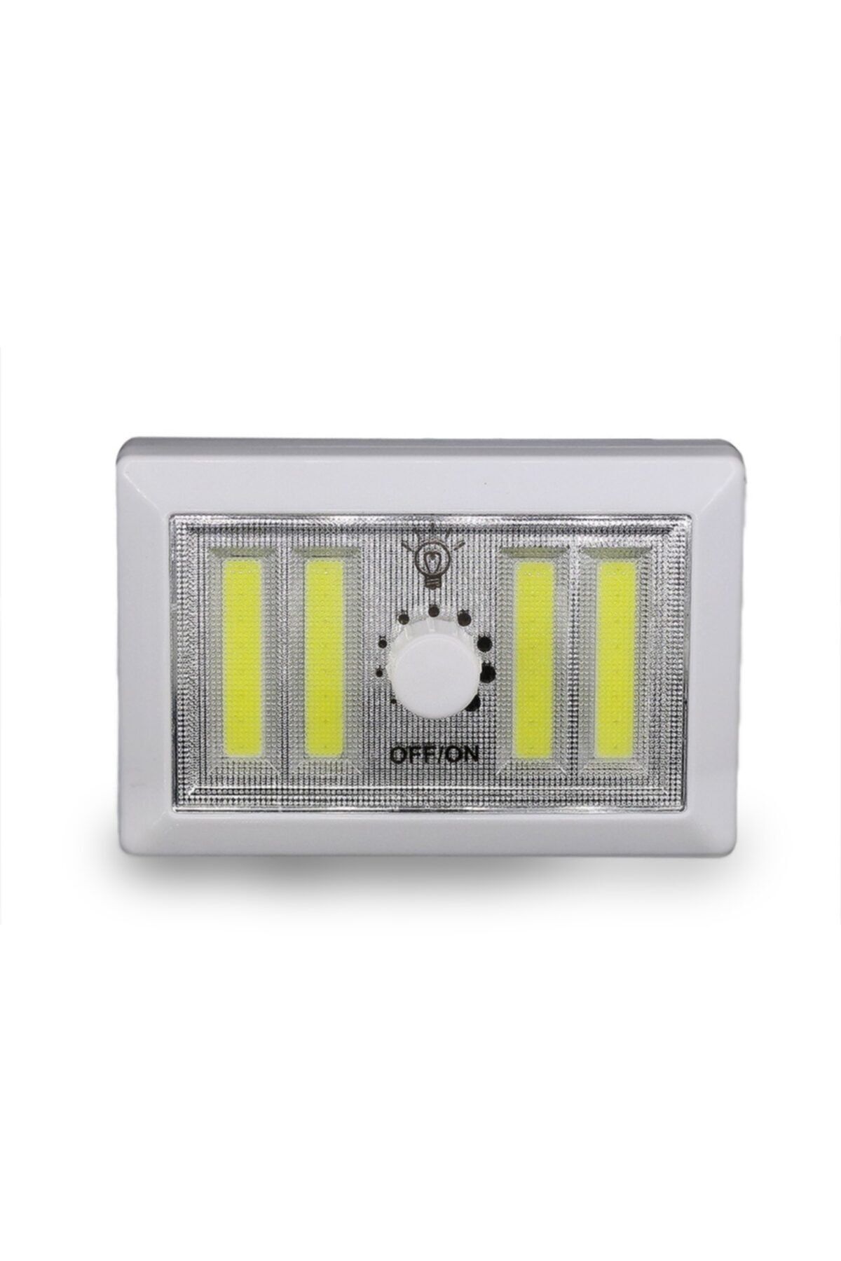 HİLAYS 4 Ledli Pilli Led Lamba Güç Ayarlı Led Portatif Lamba Led Işık - Mıknatıslı Yapışkanlı