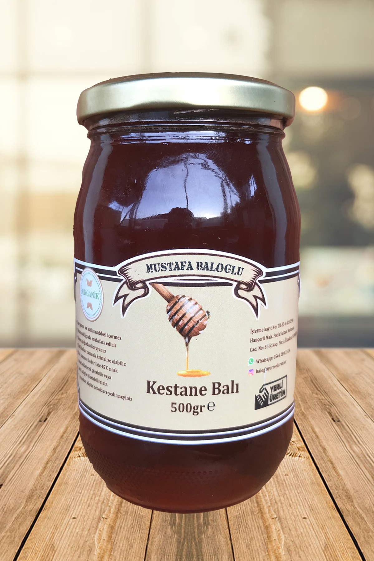 Mustafa Baloğlu Bal Ürünleri Kestane Balı (KASTAMONU) (ORGANİK) 500 gr