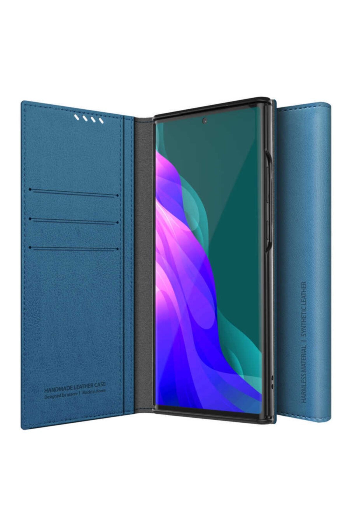 Samsung Galaxy Note 20 Ultra Kılıf 1-1 Uyum Standlı Darbe Emici Araree Mustang Diary Kılıf