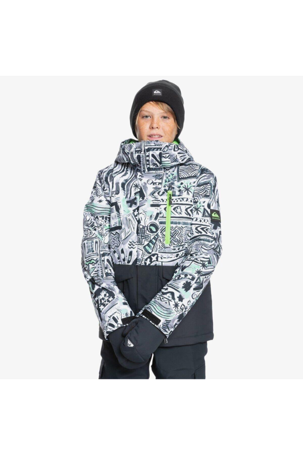 Quiksilver Mission Printed Block Çocuk Kayak Ve Snowboard Montu Eqbtj03147kvj6