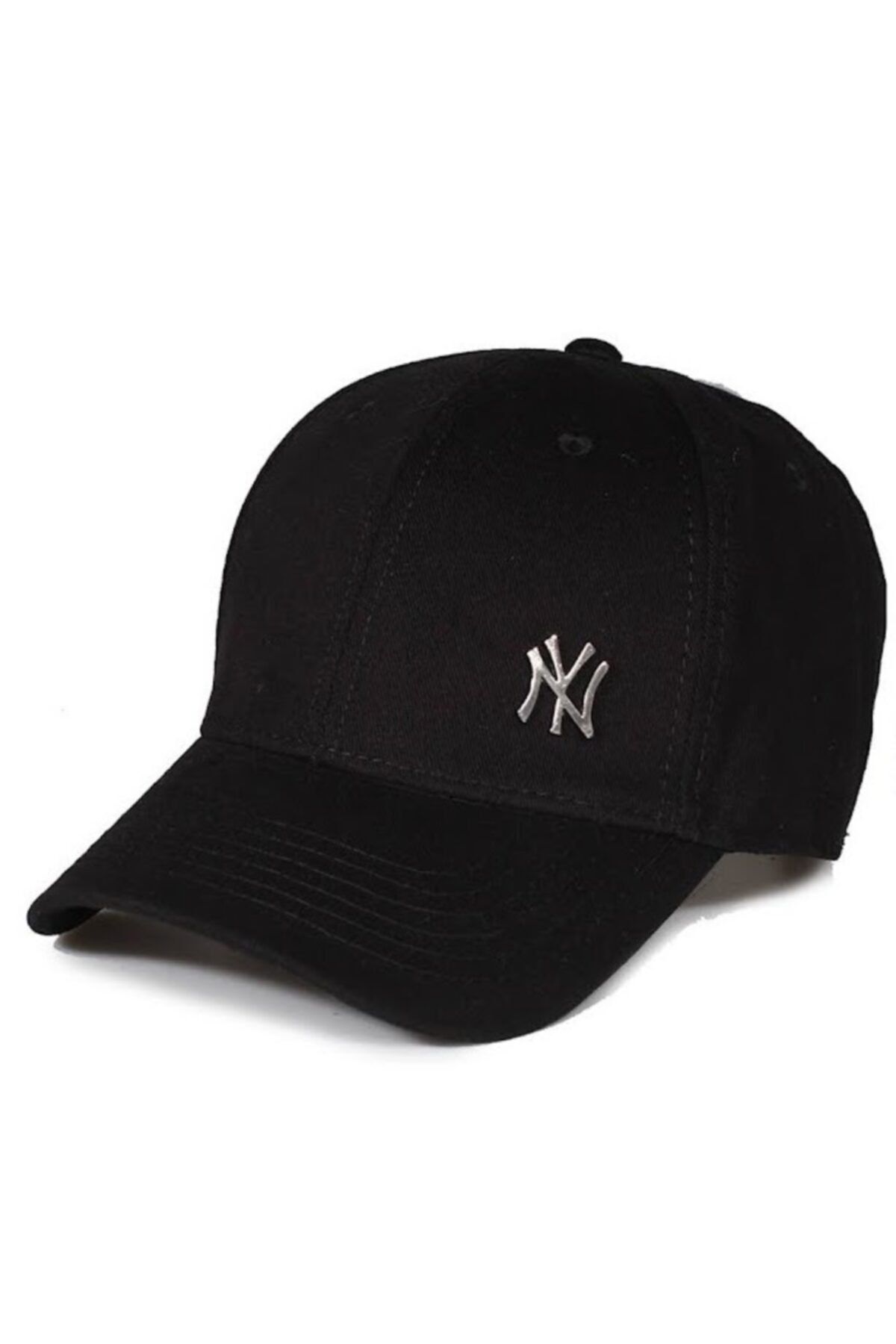 CosmoOutlet Ny Logolu Beyzbol Unisex Siyah Şapka
